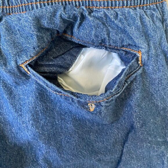 Haband active Joe XL short 100% cotton pull on pants/jeans w/elastic waist - Picture 8 of 12